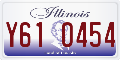IL license plate Y610454