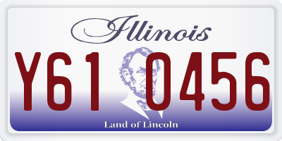 IL license plate Y610456