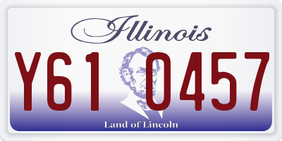 IL license plate Y610457