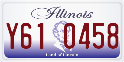 IL license plate Y610458