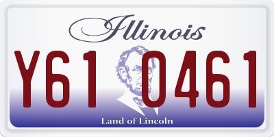 IL license plate Y610461