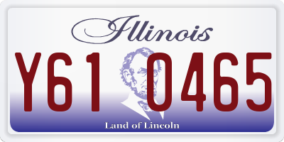 IL license plate Y610465