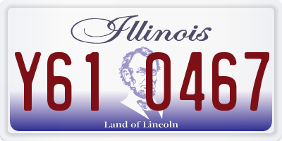 IL license plate Y610467