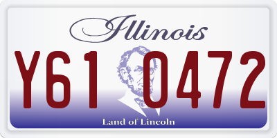 IL license plate Y610472