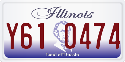IL license plate Y610474