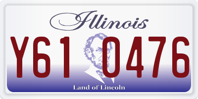 IL license plate Y610476