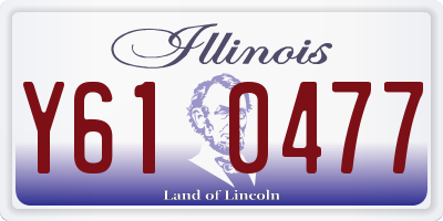 IL license plate Y610477