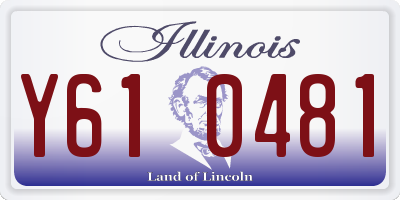 IL license plate Y610481