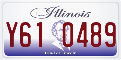 IL license plate Y610489