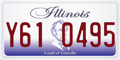 IL license plate Y610495