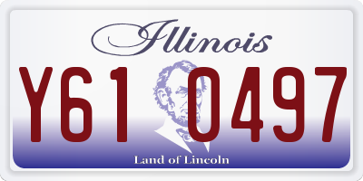 IL license plate Y610497