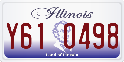 IL license plate Y610498