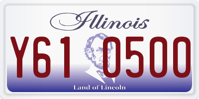 IL license plate Y610500