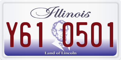 IL license plate Y610501