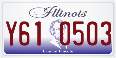 IL license plate Y610503