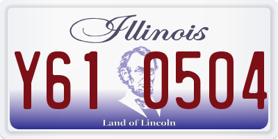IL license plate Y610504
