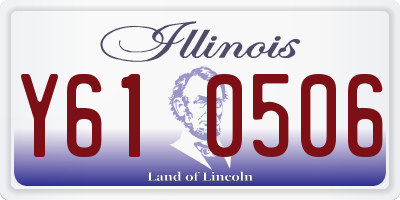 IL license plate Y610506