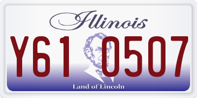 IL license plate Y610507