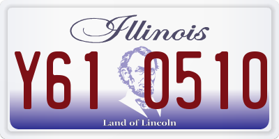 IL license plate Y610510