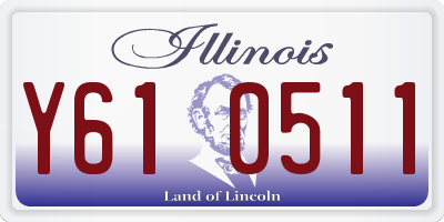 IL license plate Y610511