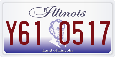 IL license plate Y610517