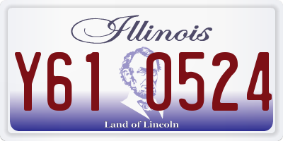 IL license plate Y610524