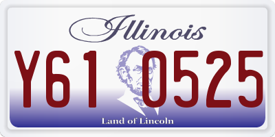IL license plate Y610525