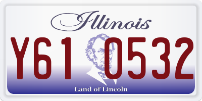 IL license plate Y610532