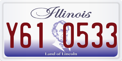 IL license plate Y610533
