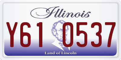 IL license plate Y610537