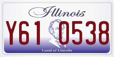 IL license plate Y610538