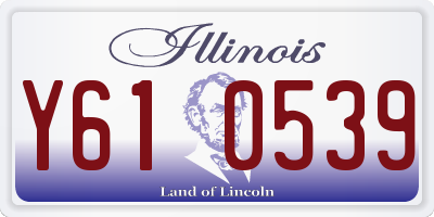 IL license plate Y610539