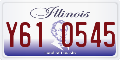 IL license plate Y610545