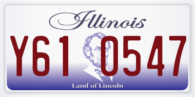 IL license plate Y610547