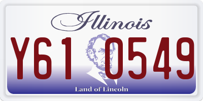 IL license plate Y610549