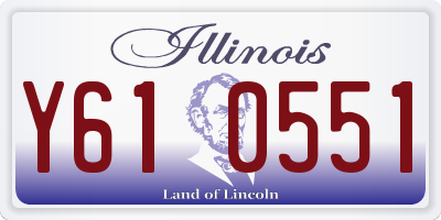 IL license plate Y610551