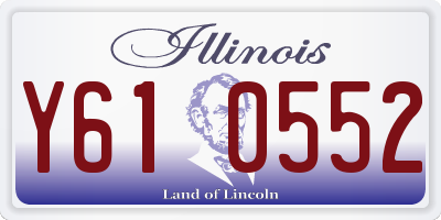 IL license plate Y610552