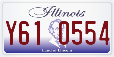 IL license plate Y610554
