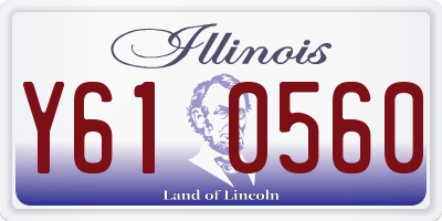 IL license plate Y610560