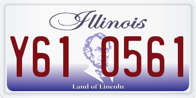 IL license plate Y610561