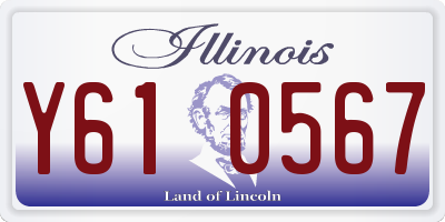 IL license plate Y610567