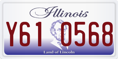 IL license plate Y610568