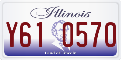 IL license plate Y610570