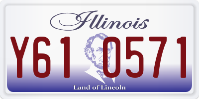 IL license plate Y610571