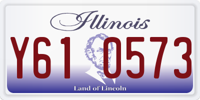 IL license plate Y610573