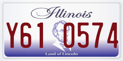 IL license plate Y610574