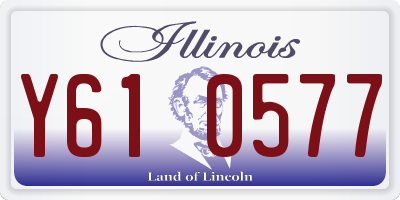 IL license plate Y610577