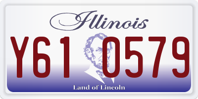 IL license plate Y610579
