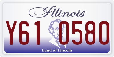 IL license plate Y610580