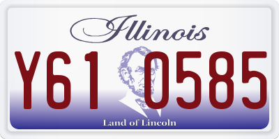 IL license plate Y610585